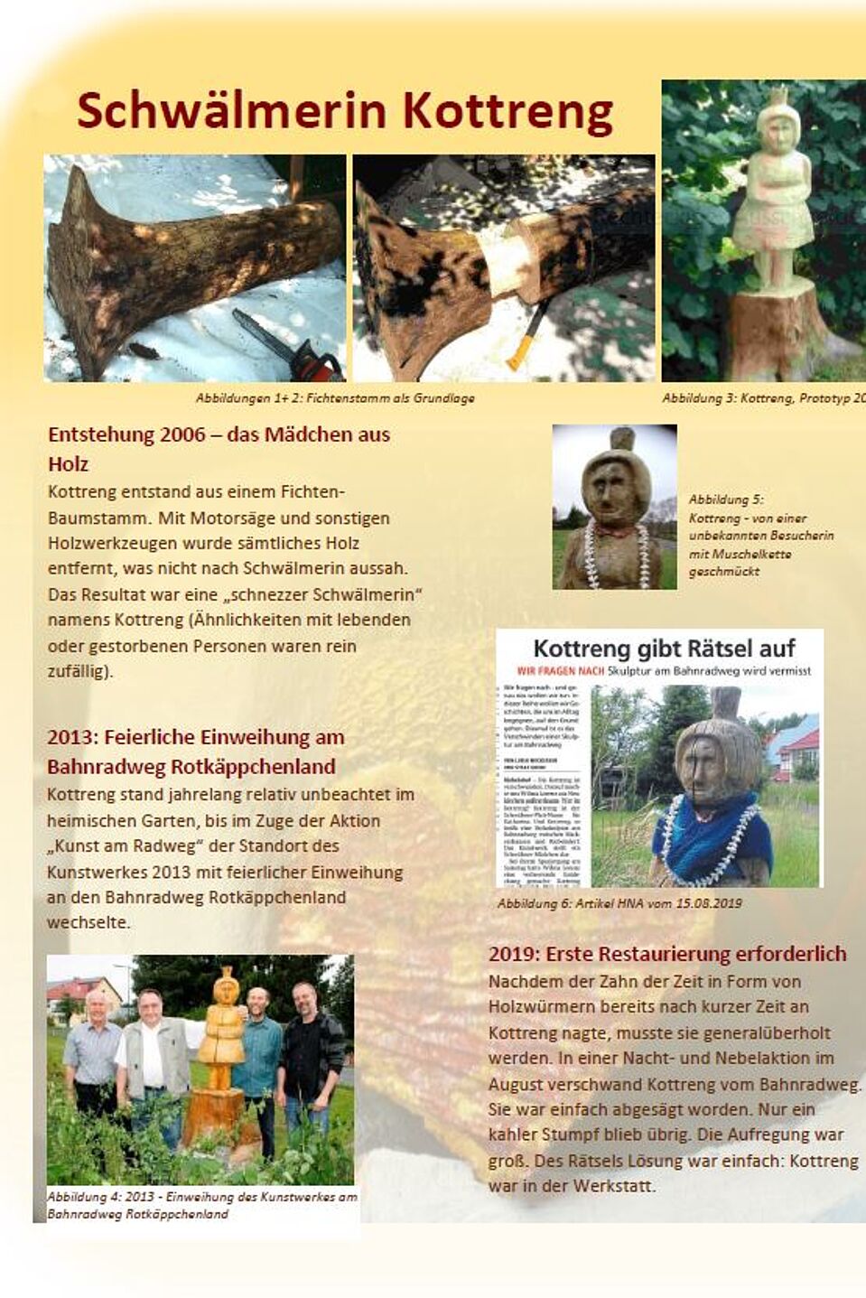 Infotafel Schwälmerin Kottreng Infotafel Schwälmerin Kottreng